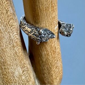 Sᴛᴇʀʟɪɴɢ Sɪʟᴠᴇʀ Fᴇʀʀᴇᴛ/Wᴇᴀsᴇʟ Wʀᴀᴘ Sᴛʏʟᴇ Rɪɴɢ